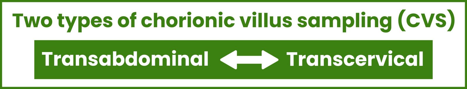 chorionic villus sampling types