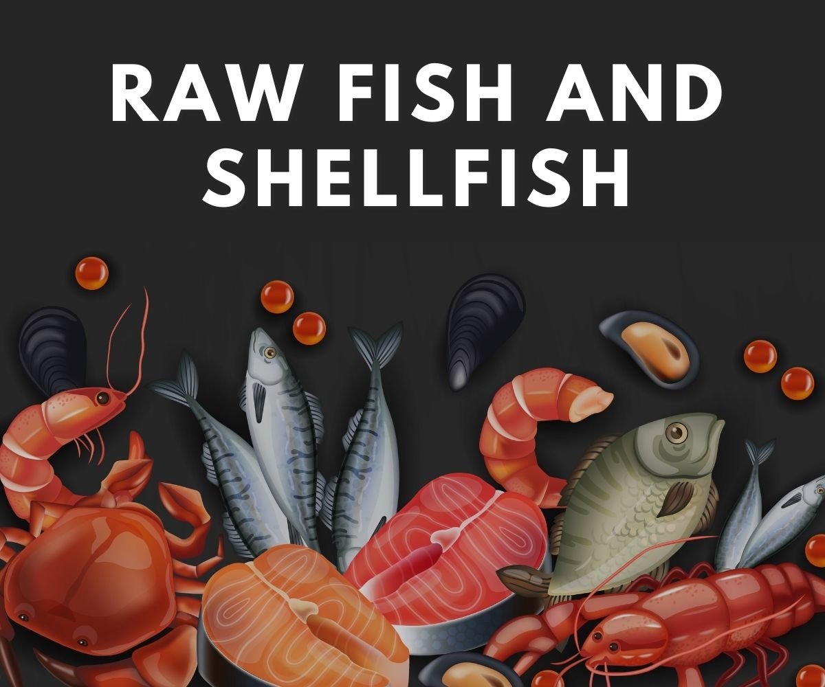 raw fish and shellfish