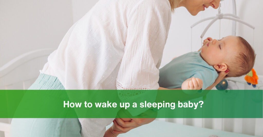 how to wake up a sleeping baby for feeding