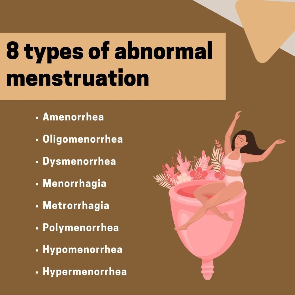 8 types of abnormal menstruation