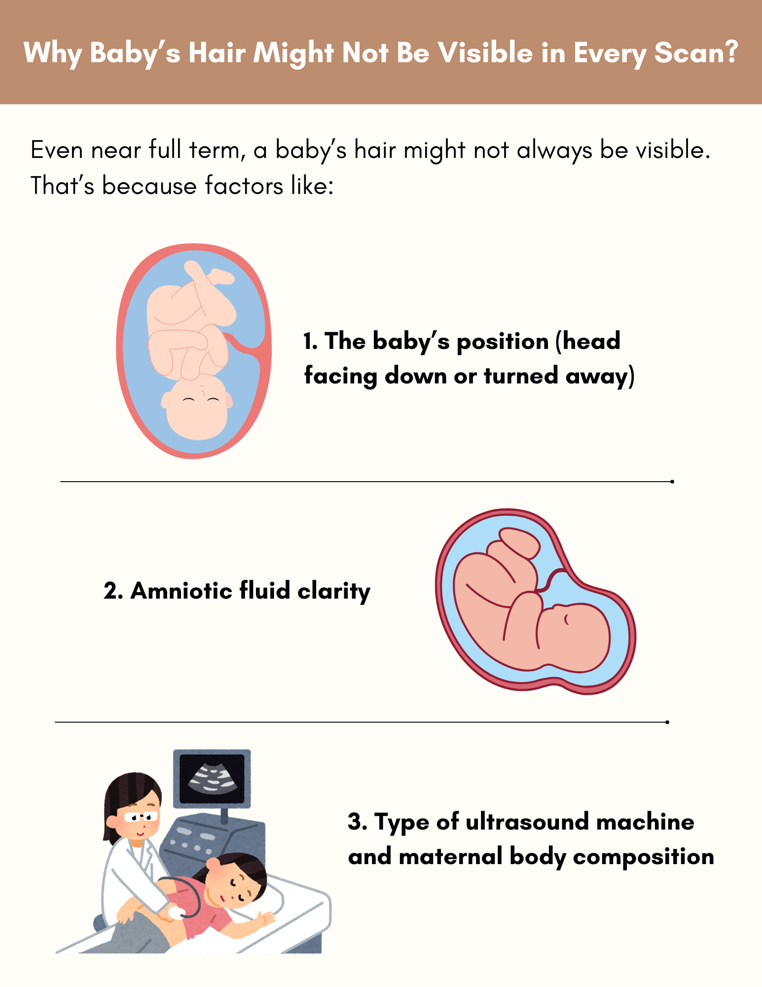 Why Baby’s Hair Might Not Be Visible in Every Scan?