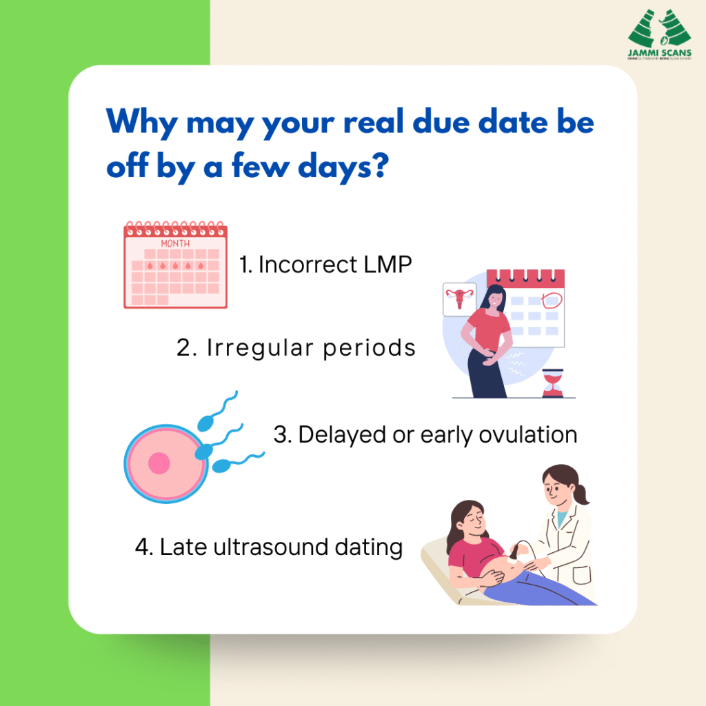 Why may your real due date be off by a few days Why may your real due date be off by a few days